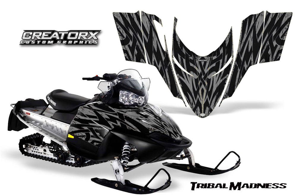 Polaris RMK Shift Chassis Graphics Kit Tribal Madness Silver